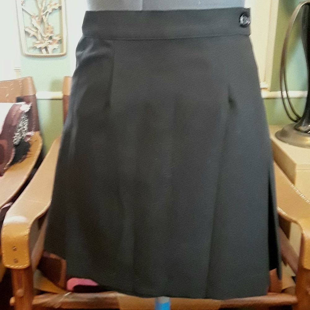 XOXO Black Pleated Uniform Mini Skirt
